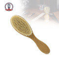 Soft Wool Beard Brush with Wood Handle for Hairdressing or Personal Care Beard Brush